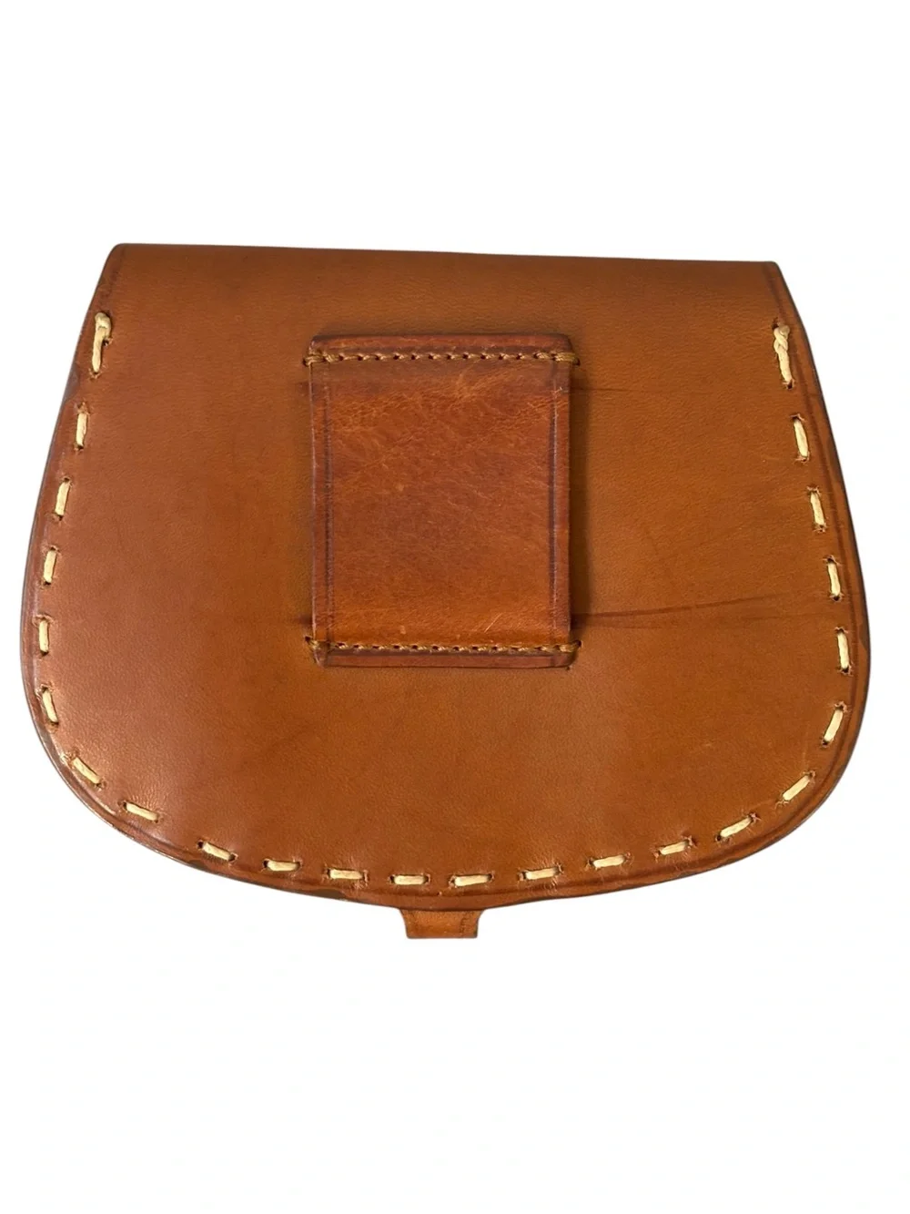 Ralph Lauren Rare Saddle Tan Italian Leather Belt & Removable Pouch M